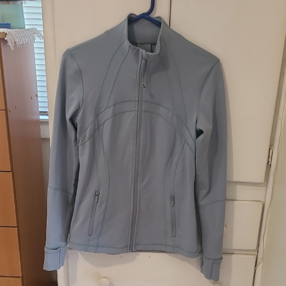 Lululemon Athletica Blue Ski Jacket with Stand-Up Collar